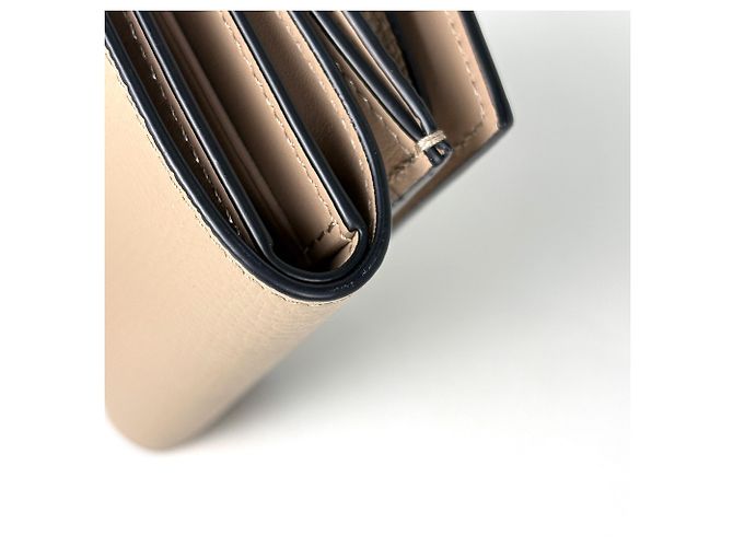 Cartera Loewe Anagram Trifold en piel Greige Gris - vista 3