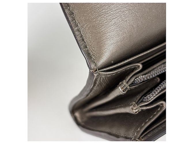 Gucci MicroGuccissima Langes Portemonnaie Grau - Ansicht 4