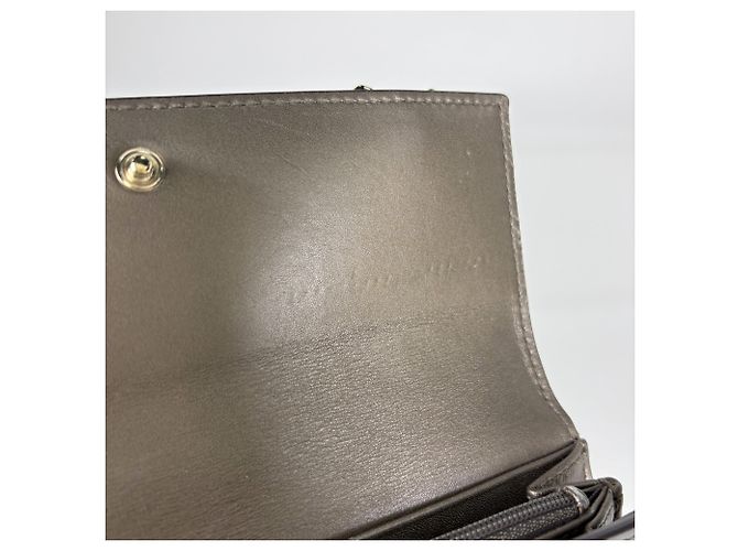 Gucci MicroGuccissima Langes Portemonnaie Grau - Ansicht 5