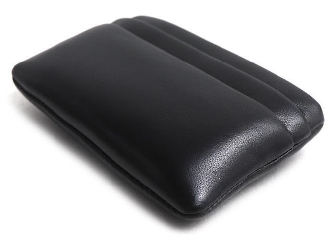 Monedero Saint Laurent de piel de cordero negra Negro - vista 2