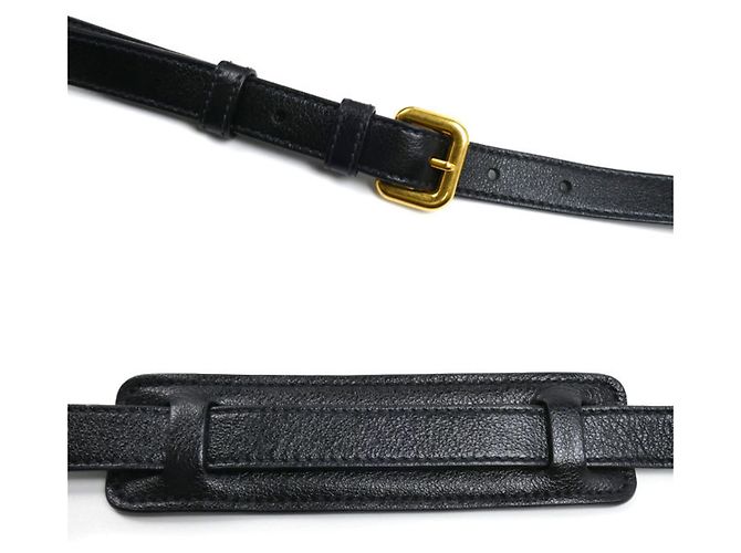 Borsa a tracolla 2-Way Prada Vitello Daino Nero - vista 9