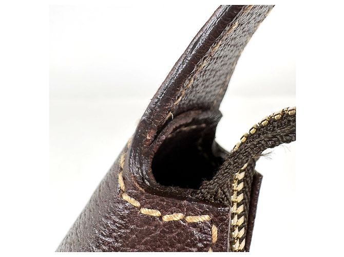 Borsa a mano Gucci Horsebit Canvas Marrone - vista 5