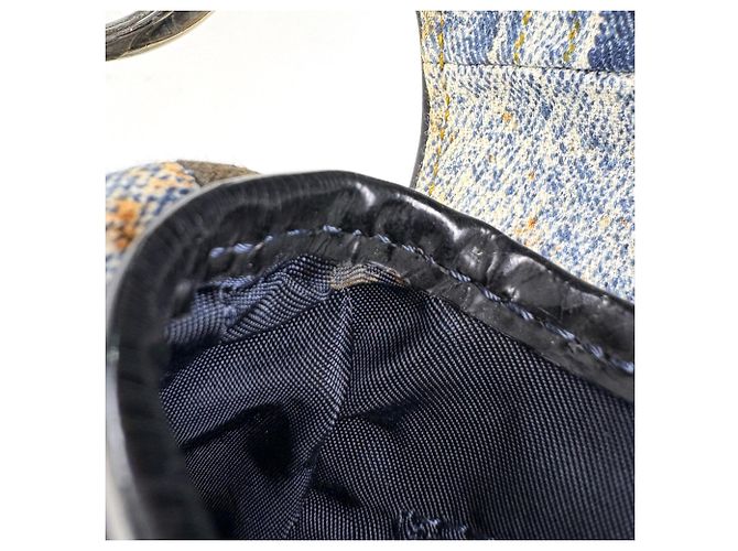 Christian Dior Saddle Bag aus hellblauem Denim - Ansicht 9