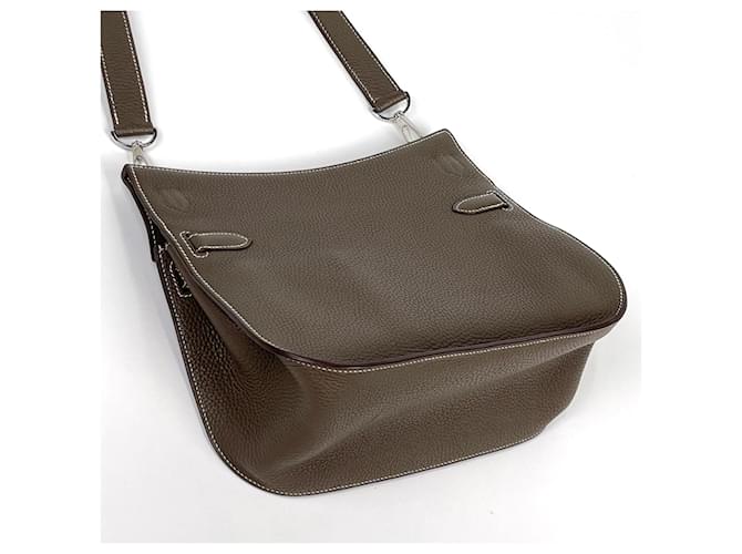 Hermès Borsa a tracolla Hermes Jypsiere 28 Taupe - vista 2