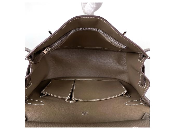 Hermès Borsa a tracolla Hermes Jypsiere 28 Taupe - vista 8