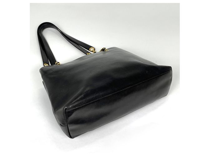 Borsa Tote Chanel in pelle nera Nero - vista 2