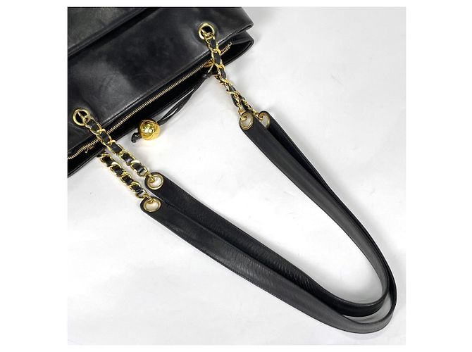 Borsa Tote Chanel in pelle nera Nero - vista 6
