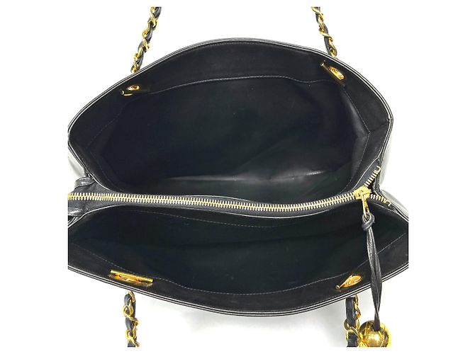 Borsa Tote Chanel in pelle nera Nero - vista 9