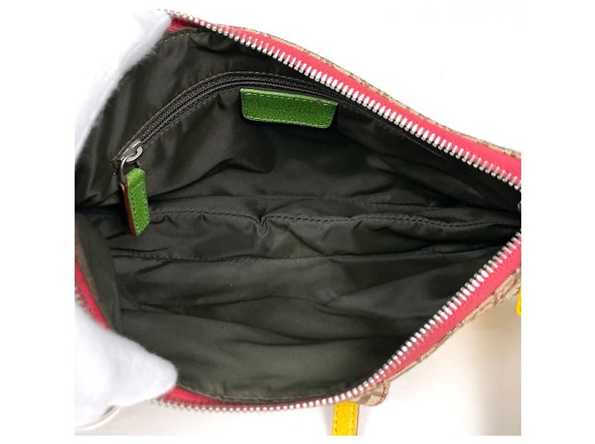 Christian Dior Rasta Trotter Schultertasche Braun Mehrfarben - Ansicht 11