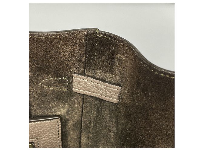 Céline Celine Cabas Phantom Small Leather Tote Bag Brown - view 5