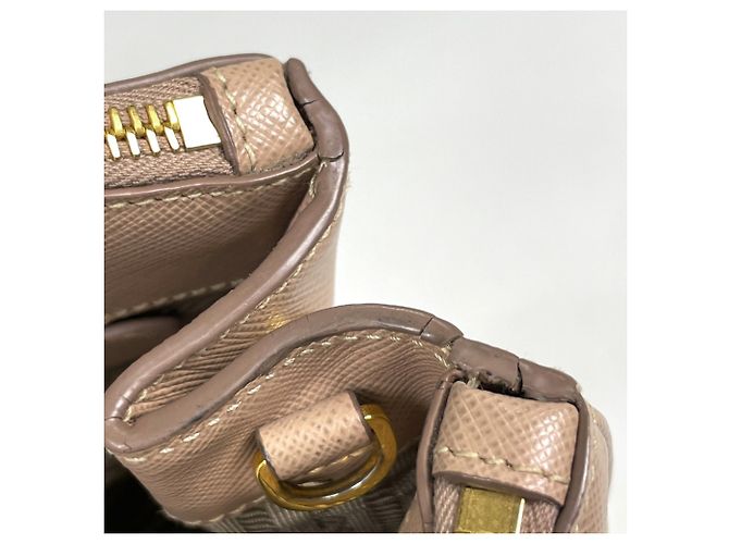 Borsa Prada Galleria Medium Beige - vista 5