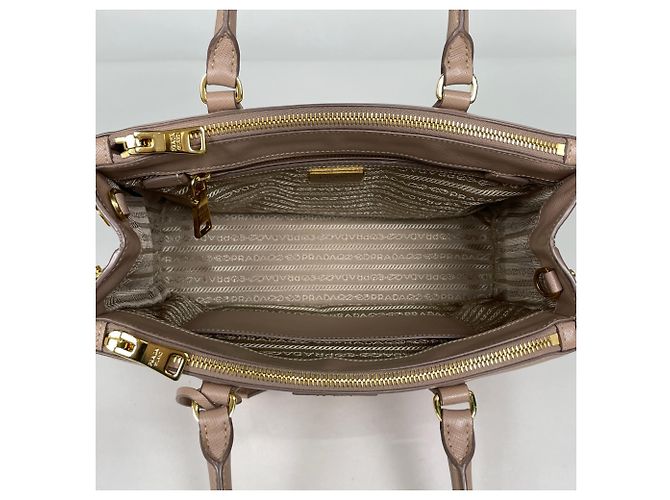 Borsa Prada Galleria Medium Beige - vista 7