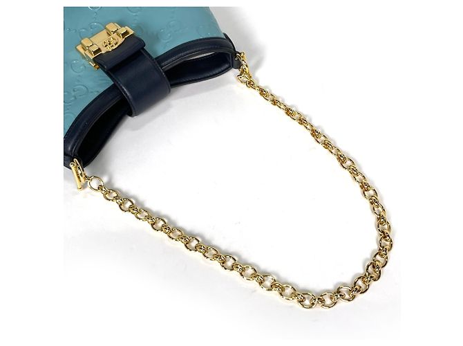 Bolsa de couro azul para mulheres Gucci - vista 6