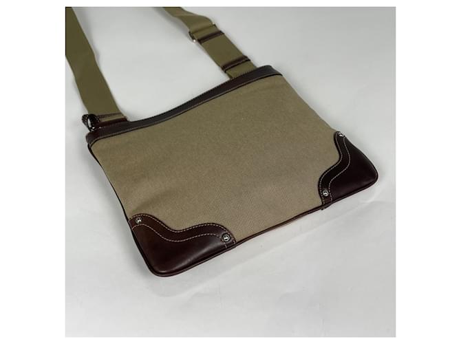 Jacquard Borsa a tracolla Prada in Beige Brown Marrone - vista 2