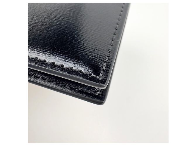 Céline Portabiglietti in pelle nera Celine Nero - vista 3