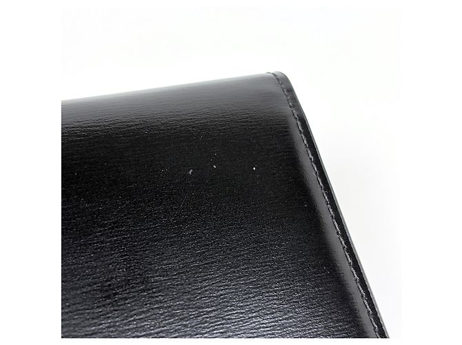 Céline Portabiglietti in pelle nera Celine Nero - vista 4