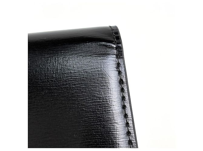 Céline Portabiglietti in pelle nera Celine Nero - vista 5