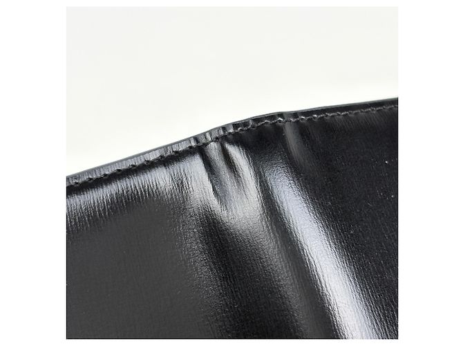 Céline Portabiglietti in pelle nera Celine Nero - vista 6
