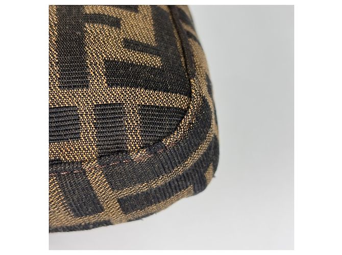Borsa a tracolla Fendi Zucca Pattern Brown Marrone - vista 3