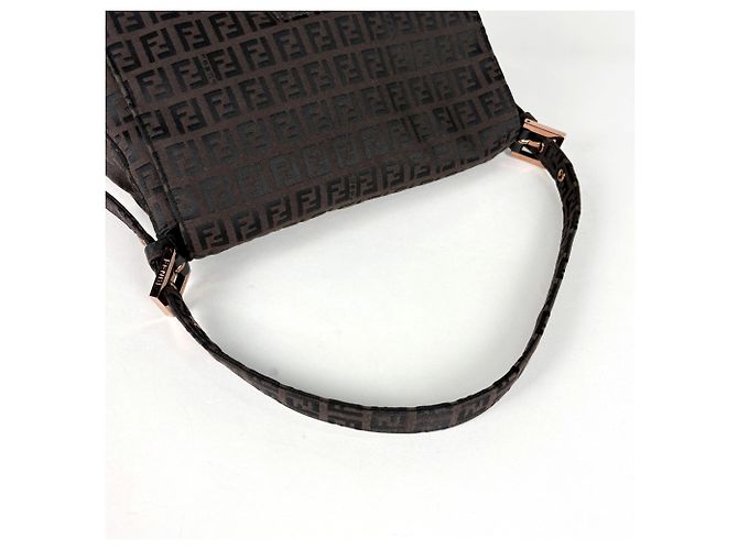Fendi Schultertasche mit Zucchino-Muster Braun - Ansicht 6