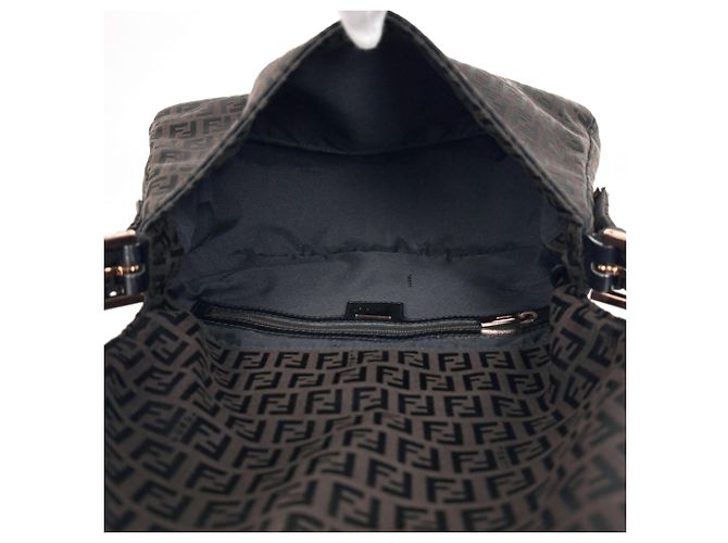 Fendi Schultertasche mit Zucchino-Muster Braun - Ansicht 7
