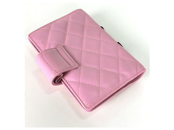 Cambon Chanel Pink Leather Notebook Cover - view 2