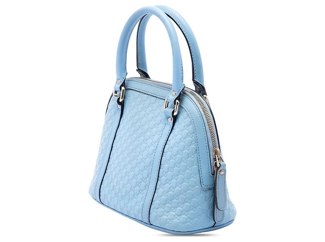 Gucci Blue Mini Microguccissima Dome Satchel Light blue - view 2