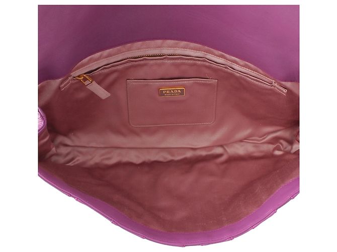 Clutch Prada Purple Nappa Waves Stripe Porpora - vista 4