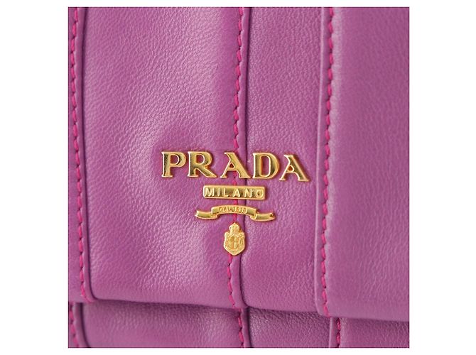 Clutch Prada Purple Nappa Waves Stripe Porpora - vista 5