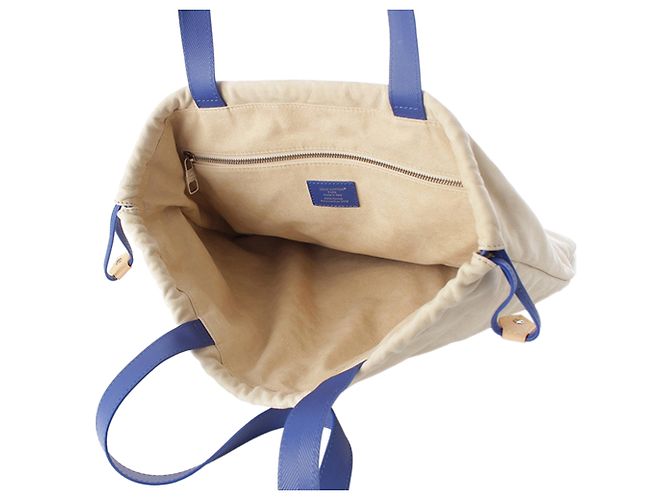 Borsa Tote Louis Vuitton White Nubuck Dust Bag Bianco Bianco sporco - vista 6