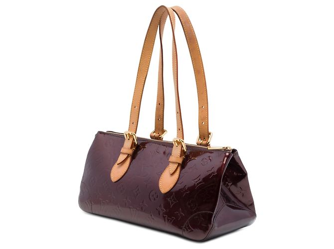 Louis Vuitton Red Monogram Vernis Rosewood Avenue Rosso Bordò - vista 2