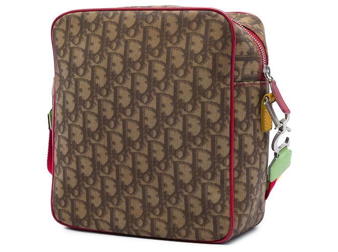 Borsa a tracolla Dior Brown Diorissimo Trotter Coated Canvas Rasta Marrone - vista 2