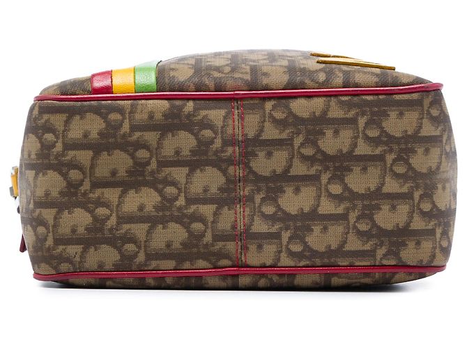 Borsa a tracolla Dior Brown Diorissimo Trotter Coated Canvas Rasta Marrone - vista 3