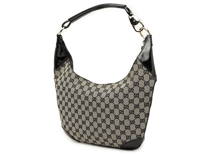 Borsa a tracolla Gucci in tela GG beige - vista 2