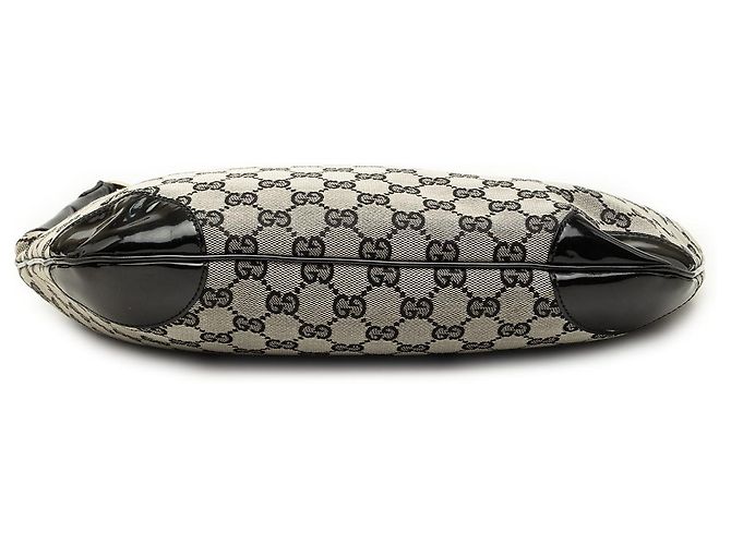 Borsa a tracolla Gucci in tela GG beige - vista 3