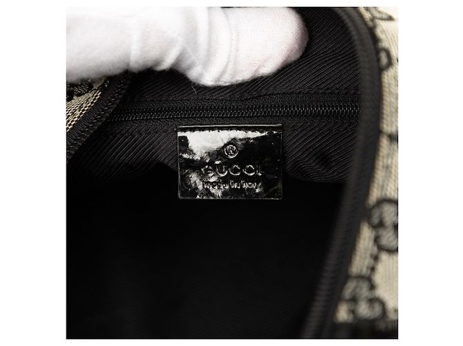 Borsa a tracolla Gucci in tela GG beige - vista 5