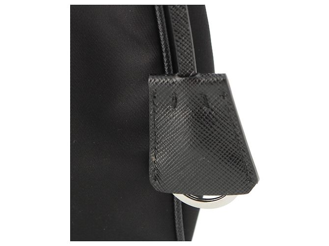 Saffiano Borsa a tracolla Prada Re Edition 2005 in Re-Nylon nero - vista 11