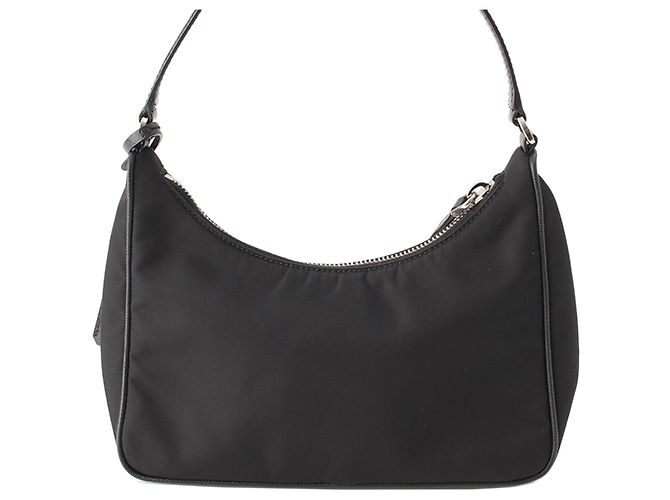 Saffiano Borsa a tracolla Prada Re Edition 2005 in Re-Nylon nero - vista 2