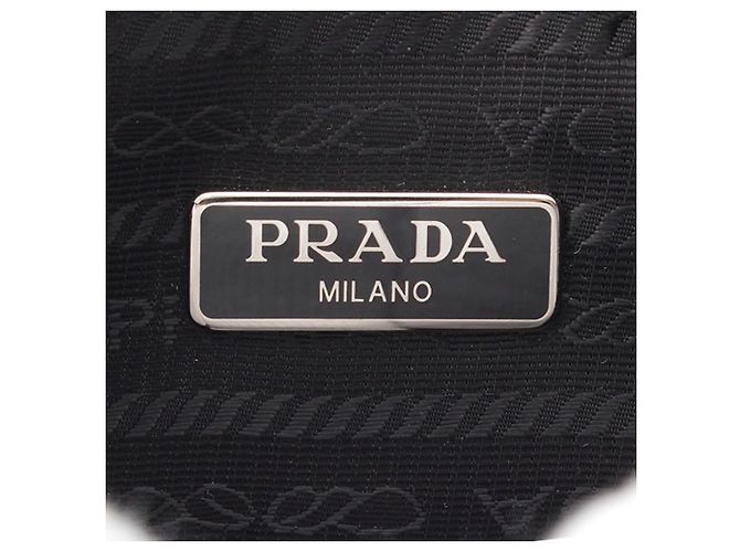 Saffiano Borsa a tracolla Prada Re Edition 2005 in Re-Nylon nero - vista 7