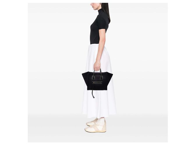 Céline Celine Borsa Tote Phantom Luggage Medium in Feltro Viola Porpora - vista 6