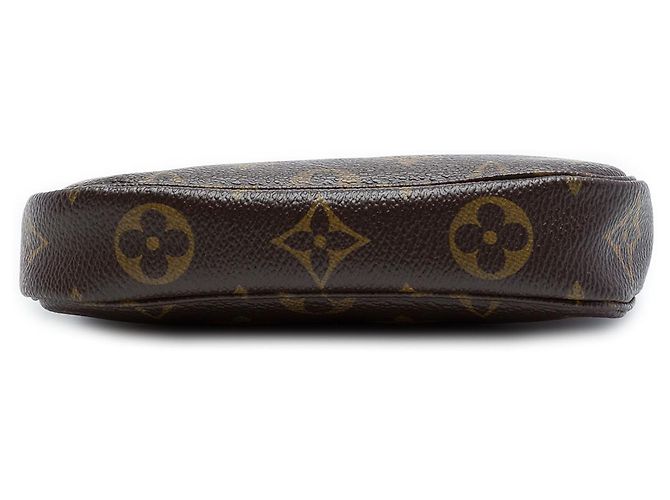 Louis Vuitton Brown Monogram Mini Pochette Accessoires Castaño - vista 3