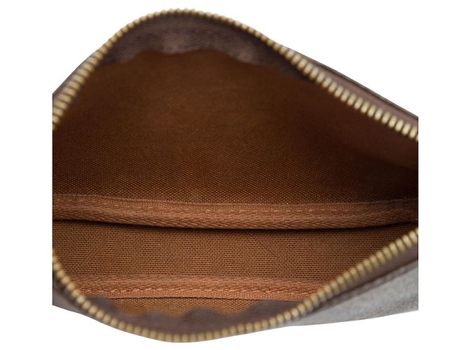 Louis Vuitton Brown Monogram Mini Pochette Accessoires Castaño - vista 4