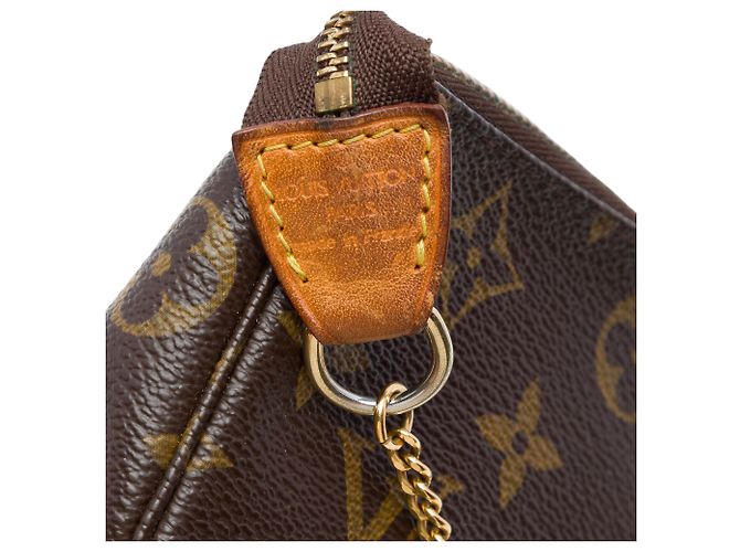 Louis Vuitton Brown Monogram Mini Pochette Accessoires Castaño - vista 5