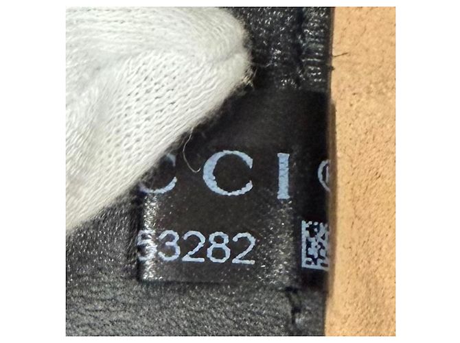 Gucci Secchiello Ophidia Piccolo in Suede Nero - vista 9