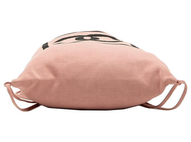 Chanel Pink CC Sport Line Jersey Drawstring Backpack - view 3