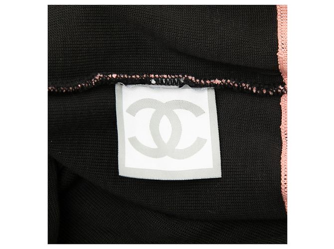 Chanel Pink CC Sport Line Jersey Drawstring Backpack - view 5