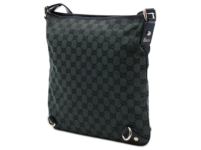 Gucci Green GG Canvas Abbey D Ring Crossbody-Tasche Grün Dunkelgrün - Ansicht 2