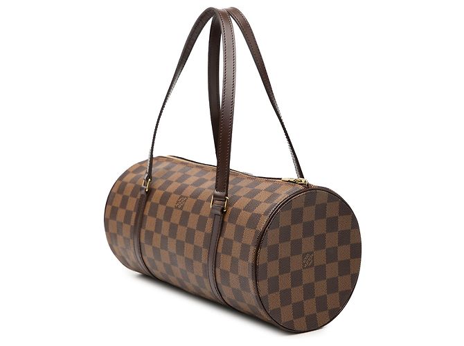 Louis Vuitton Brown Damier Ebene Papillon 30 Marrone - vista 2