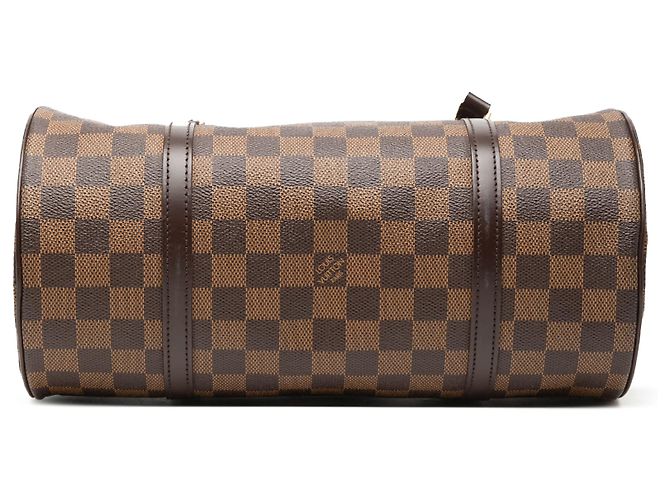 Louis Vuitton Brown Damier Ebene Papillon 30 Marrone - vista 3