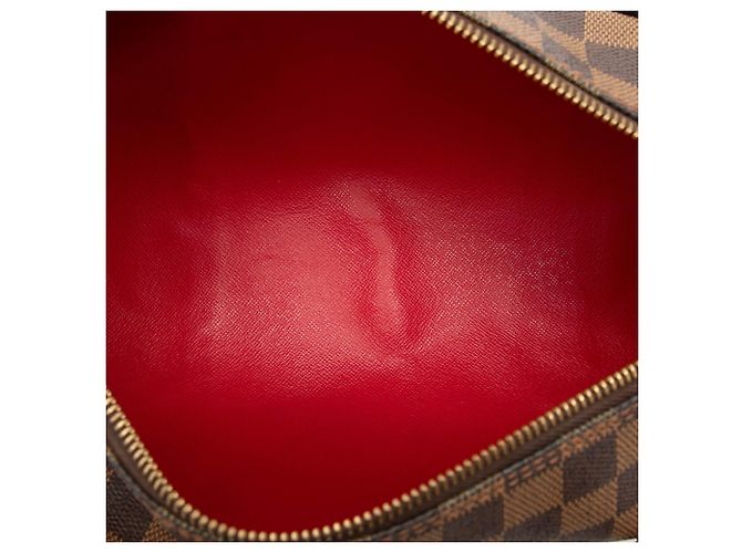 Louis Vuitton Brown Damier Ebene Papillon 30 Marrone - vista 4